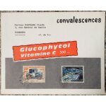 Carte postale philat�lique publicitaire glucophytol vitamine c, affranchie timbres de monaco 02 / 1965 ...