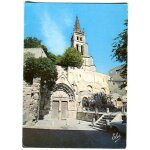 Carte postale - portail ogival de l' eglise souterraine - saint emilion - gironde - 33