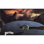 Carte postale publicitaire couleur - ann�e 1990 - perrier l'eau - l'air - la vie - film la danse cosmique ...