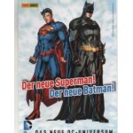 Carte postale publicitaire der neue superman - der neue batman