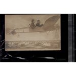 Carte postale rare sissonne aviation. photo montage de deux militaires sur un avion. photo roux en l'�tat ...