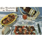 Carte postale recettes n 82 - les brochettes de rognon - editions lyna - paris 15 cm x 10. 20 cm