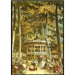 Carte postale reproduction d'apr�s une lithographie ancienne, nos vieilles provinces le bourbonnais, ...
