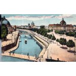 Carte postale de strasbourg (bas - rhin) vue panoramique sur l' ill aux environs de la place de la r�publique ...