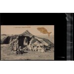 Carte postale dans le sud tentes de nomades en l'�tat sur les photos