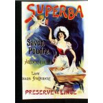 Carte postale superba savon poudre antiseptique lave sans frottement pr�serve le linge