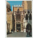 Carte postale venezia, palazzo ducale, porte du papier