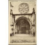 Carte postale de villefranche de rouergue (aveyron) l' hospice (ancienne chartreuse) - entr�e de la chapelle ...