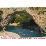 Carte postale xx eme siecle n 1963 bis - ardeche pittoresque le pont d'arc 07 - merveille de la nature ...