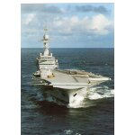 Carte postale xx eme siecle - theme militaire - le porte avion charles de gaulle - photo marine nationale ...