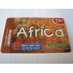 Carte prpaye - africa monde - france - gsm - 7, 50 e