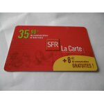 Carte prpaye - sfr - la carte - 35. 90 de communications et texto inclus + 8 de communications ...
