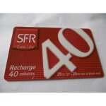 Carte pr�pay�e - sfr - entr�e libre - recharge 40 minutes