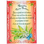 Carte  ; recette porte - bonheur ;