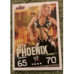Carte slam attax evolution 2009 wwe topps, beth phoenix.