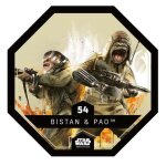 Carte star wars  leclerc  - bistan & pao n54(ed. 2016)