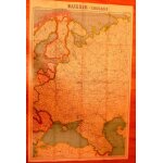 Carte taride russie - caucase en 5 couleurs n 147 echelle 1 / 4 000 000