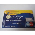 Carte t�l�phone - rechargeable - cr�dit lyonnais - indigo - 15 mn d appels pr�pay�es