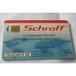 Carte t�l�phone - schroff - partenaire mondial de l industrie electronique - 50 u - 11 000ex - 04 / 91 ...