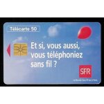 Carte téléphonique 50 u ballon sfr Carte téléphonique 50 u ballon sfr