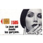Carte téléphonique le jean qui moule les garcons 1996 50u Carte téléphonique le jean qui moule les garcons 1996 50u