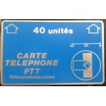 Carte telephonique ptt 40 unites