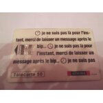Carte télèphonique stimorol Carte télèphonique stimorol