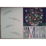 Carte de voeux 1985 service philath�lique des ptt de france