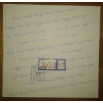 Carte voeux 2000 timbre oblit�r� dernier jour 31. 12. 1999 service philat�lique de la poste