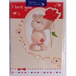 Carte de voeux - any occasion : i love you - carte double + enveloppe (riverside cards, anglais, ours, ...