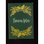 Carte de voeux double , ecrite - bonne fête - croix rouge française - 15x10. 5cm env. Carte de voeux double , ecrite - bonne fête - croix rouge française - 15x10. 5cm env.