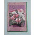 Carte de voeux joyeux noel avec enveloppe