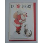 Carte de voeux joyeux noel avec enveloppe