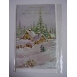 Carte de meilleurs voeux nouvelle ann�e + enveloppe - 17, 5 x 10, 5 cm