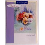 Carte de voeux - remerciements / thank you - carte 2 volets + enveloppe (riverside cards, anglais)