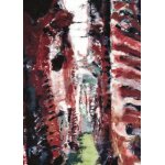 Carton d'invitation de l'exposition de philippe cogne  carcasses  organise a la galerie templon le ...