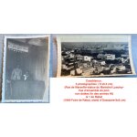 Casablanca : 3 photographies (11x6. 5 cm) (rue de marseille - statue du mar�chal lyautey - vue d'ensemble ...