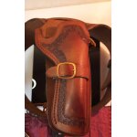 Ceinturon et holster a tirage rapide, 12 emplacements pour les cartouches, attachs et fixation a la ...