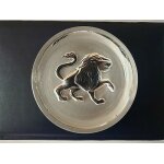 Cendrier vide - poche en verre motif lion