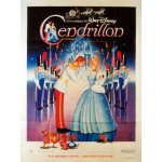Cendrillon / cinderella - disney - v�ritable affiche de cin�ma pli�e - format 40x60 cm - de clyde geronimi ...