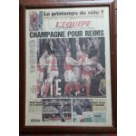 Champagne pour reims  (football / coupe de france 2001 - stade de reims - bastia - 1 / 4 de finale) / ...