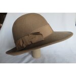 Chapeau feutre beige borsalino mixte