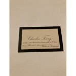 Charles ferry banquier homme politique carte de visite autographe paraph�e