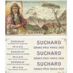 Chromo / chromolithographie   cacao suchard   s�rie 120 : kantschindschinga, 8583 m�tres