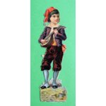Chromo decoupis hauteur 11, 5 cm joueur mandoline