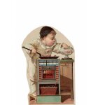 Chromos - pierrot grand format - taille env 22 x 12 cm