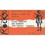 Clair obscur - die bunker - vox populi: - - ticket de concert - etat du rock festival - france - 2 février ... Clair obscur - die bunker - vox populi: - - ticket de concert - etat du rock festival - france - 2 février ...