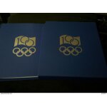 Classeur des jeux olympique 1994 album timbres poste du centenaire 1894 - 1994 classeur n 1 avec emboitage ...