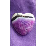 Coeur en agate, pendentif violet et noir. pierre unique au magnifique cristal. une des plus belles de ... Coeur en agate, pendentif violet et noir. pierre unique au magnifique cristal. une des plus belles de ...