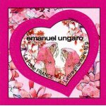 Coeur autocollant emanuel ungaro - prioritaire 50g - neuf